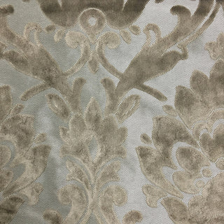 Radcliffe Burnout Velvet Damask Upholstery Fabric, Beach