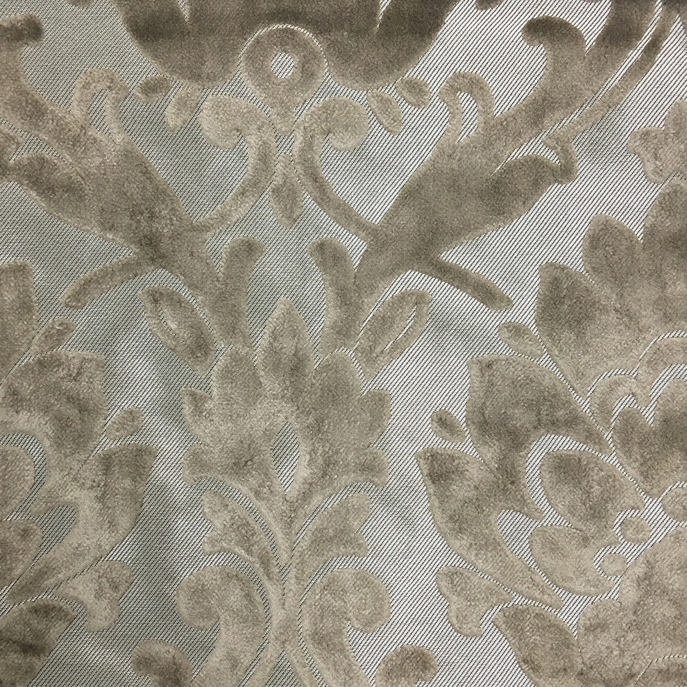 Radcliffe Burnout Velvet Damask Upholstery Fabric, Beach