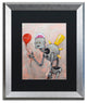 'Smile' Matted Framed Art, Silver Frame, Black Matte, 20x16