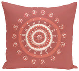 Beachy Keen Geometric Print Pillow, Burnt, 16"x16"