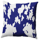 26" x 26" Moo Print Decorative Throw Pillow, Indigo Blue
