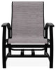 Belle Isle Sling Outdoor Hidden Motion Lounge Chair, Fossil/Black