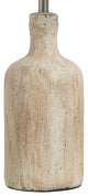 Olney, Textured Concrete Table Lamp with Drum Shade, Multi-Color Cream Finish