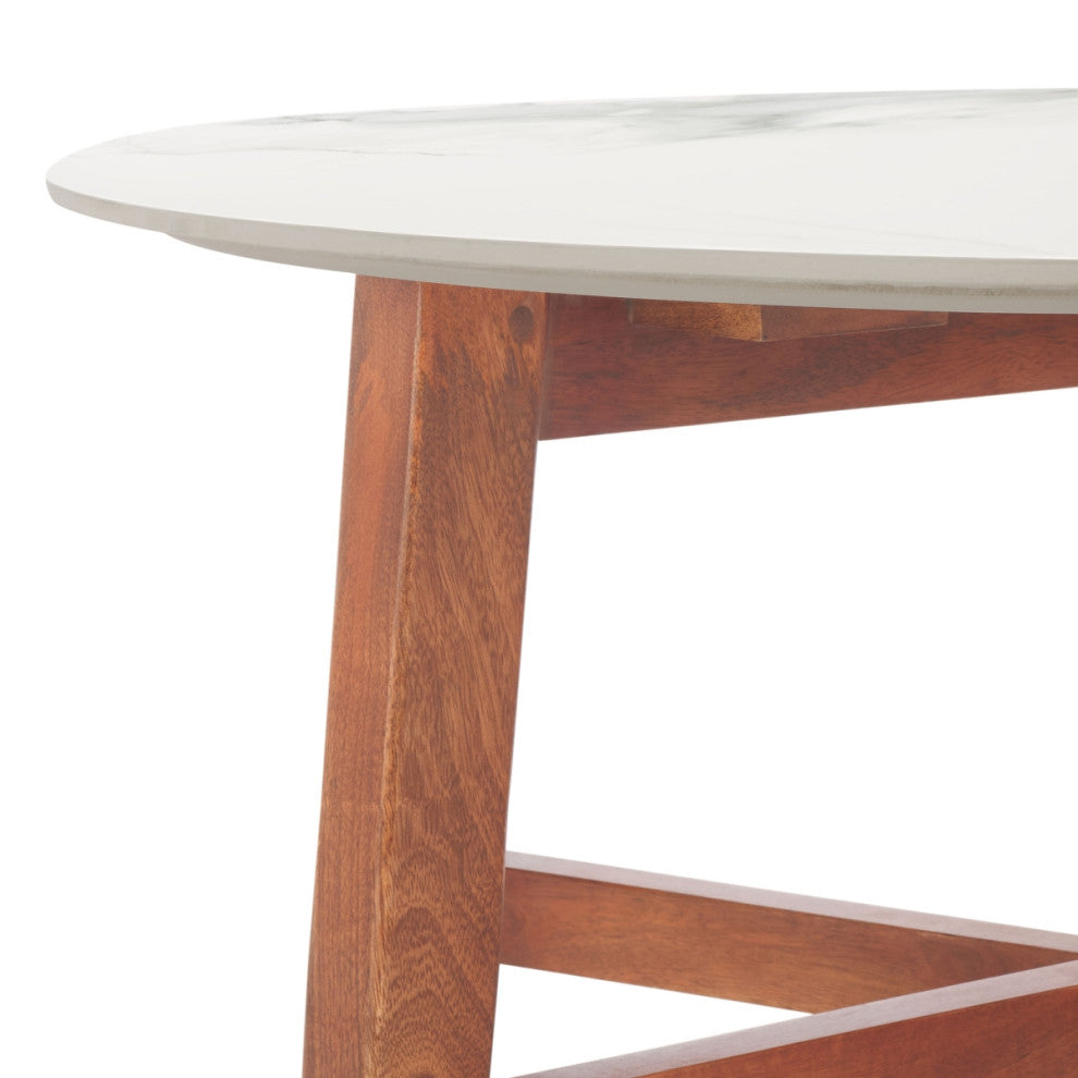 Safavieh Samie Coffee Table, White/Walnut