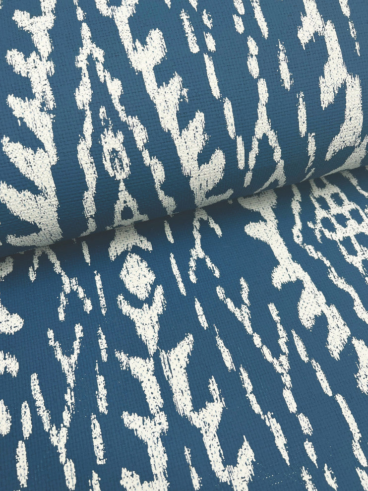 Rousseau Paperweave Indigo Wallpaper