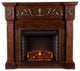 Eastport Carved Electric Fireplace, Espresso