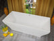 ANZZI Kayenge 5.9-ft Solid Surface Freestanding Tub, Matte White