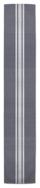 Distressed Slate Stripe 16x90 Cotton Twill Runner