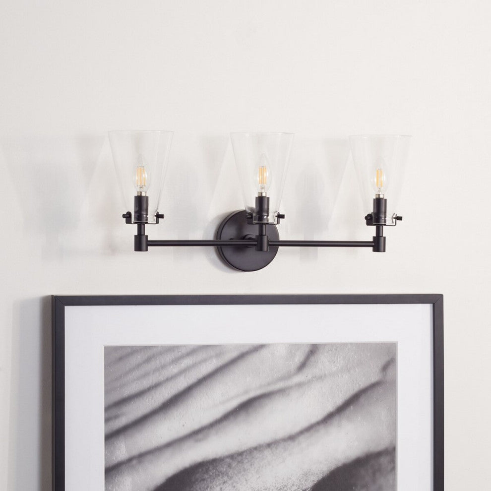 Safavieh Lonsen Vanity Sconce, Black