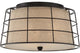 Quoizel LND1616MC Three Light Flush Mount Landings Mottled Cocoa