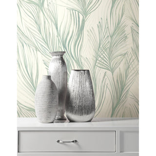 Light Blue Peaceful Plume Wallpaper