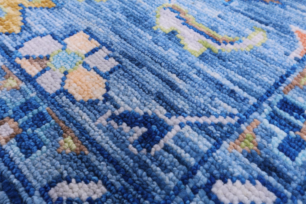 Handmade Turkish Oushak Wool Rug 8' 10" X 12' 5" - Q15711