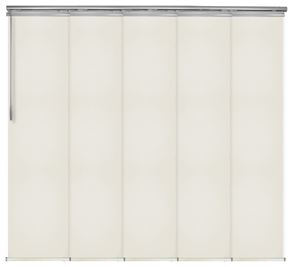 Scarlet 5-Panel Track Extendable Vertical Blinds 58-110"W