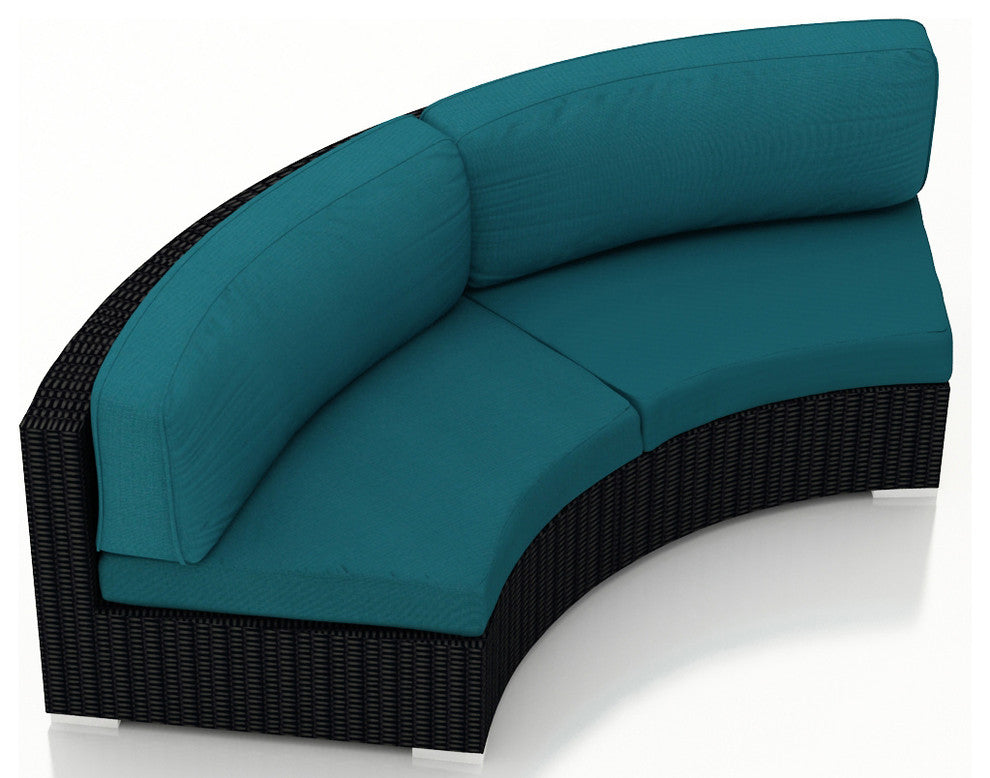 Urbana Curve Loveseat, Spectrum Peacock