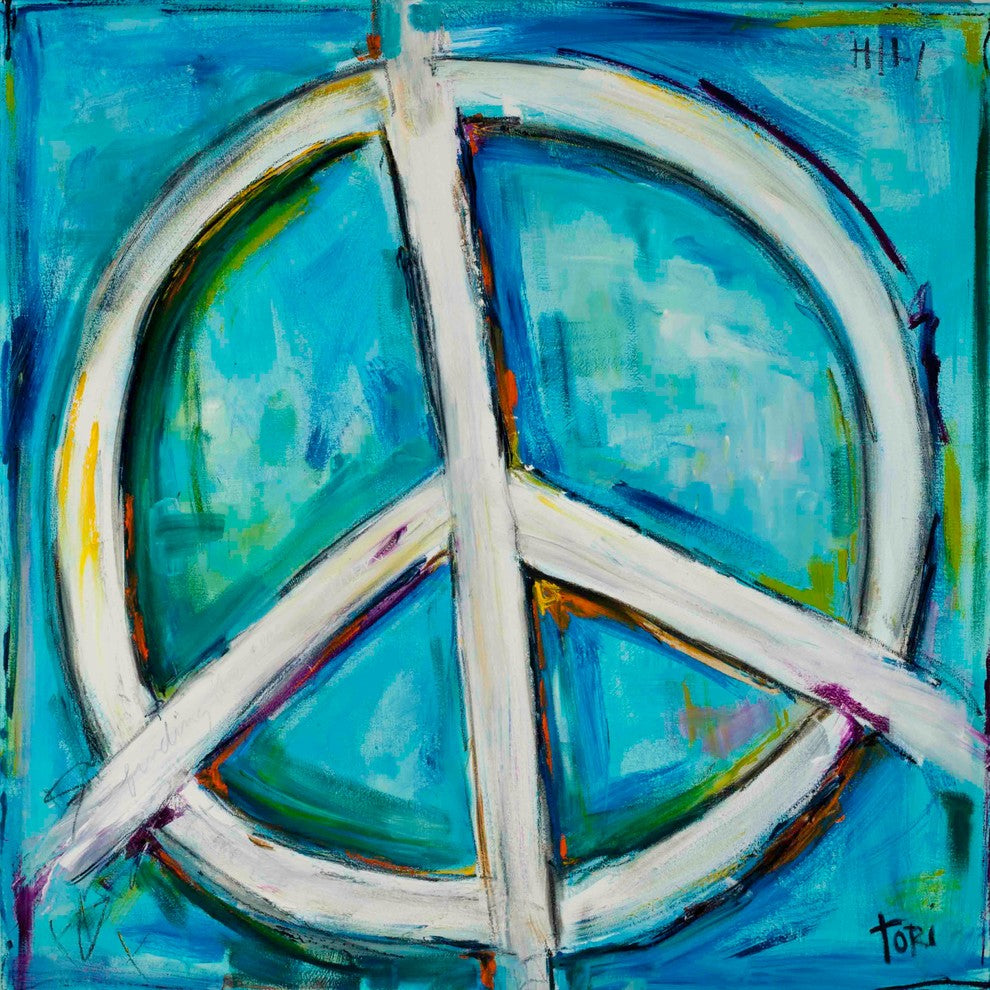 "Finding The Peace" Painting Print on Canvas by Tori Campisi