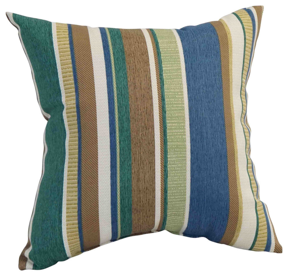 17" Square Polyester Outdoor Throw Pillows, Set of 4, Coltrane Chambr