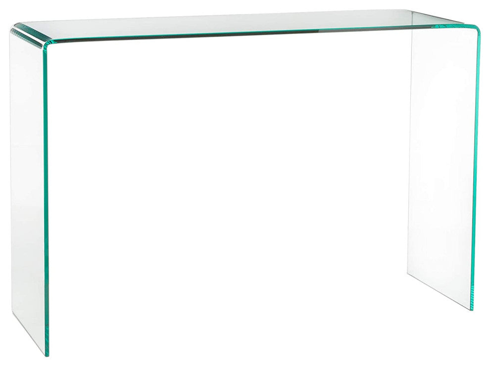 Bent Glass Console Table