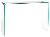 Bent Glass Console Table