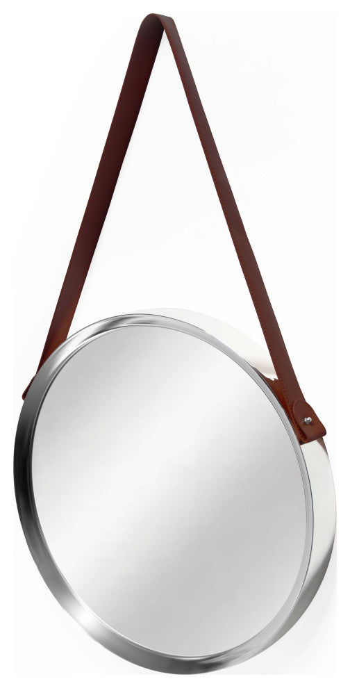 Decorative 18" Silver Wall Mirror