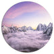 Clouds Sunrise Ama Dablam, Landscape Wall Round Wall Art, 23"