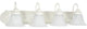 Nuvo Ballerina 4-Light Incandescent Vanity/Wall Light Fixture, Textured White