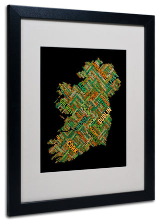 'Ireland IV' Matted Framed Canvas Art by Michael Tompsett