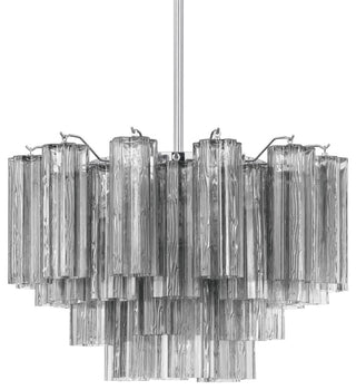 Crystorama Lighting Group ADD-308-SM Addis 9 Light 22"W Waterfall - Polished