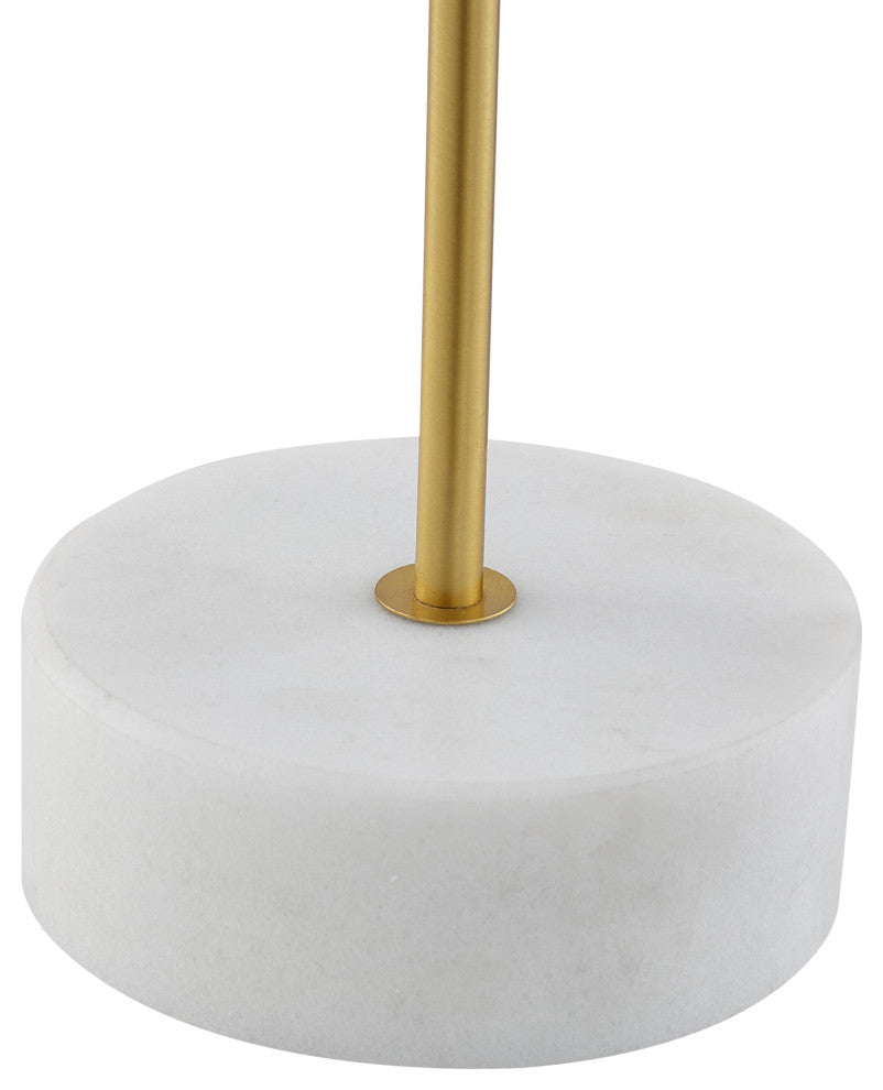 Inspired Home Brileigh Table Lamp, Marble Stone Base, Black