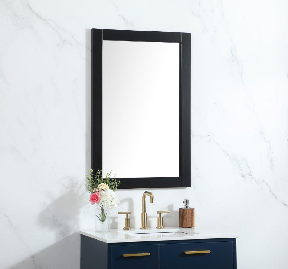 Alice Vanity Mirror, 24"x36", Black