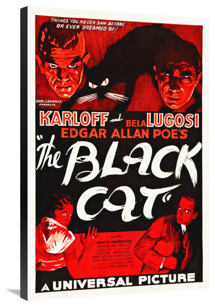 "The Black Cat, 1934" Stretched Canvas Giclee by Hollywood Photo Archive, 24x36"