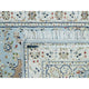 Blue Nain Design 250 KPSI Natural Wool Hand Knotted XL Runner Rug 2'9"x14'