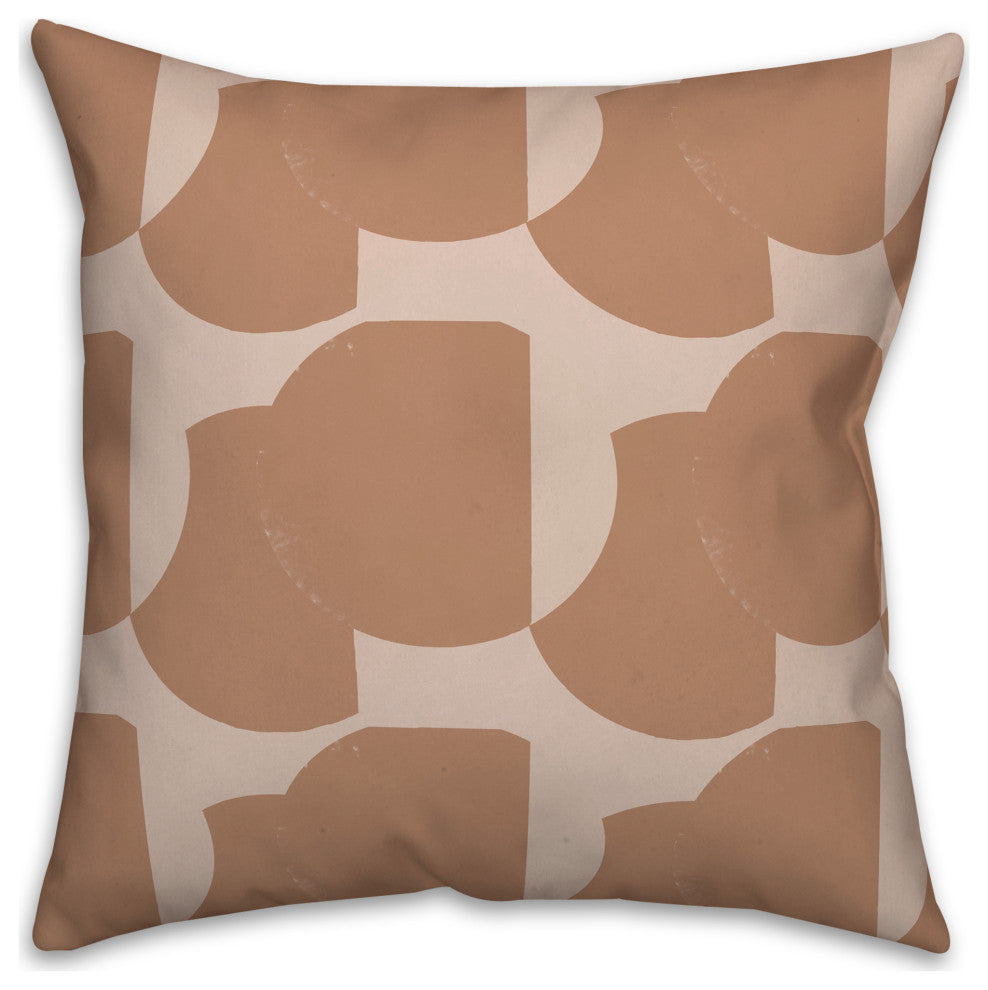 Circle Square Cut Out 18x18 Spun Poly Pillow