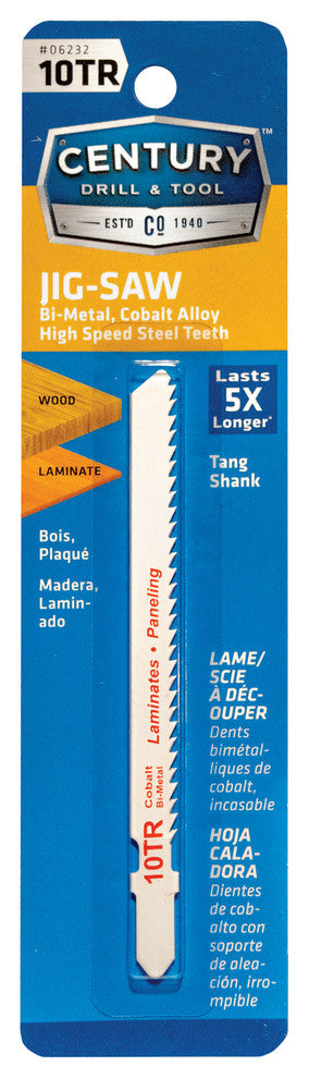 Bi-Metal Jig Saw Blade, T-Shank 10TRx3-5/8"
