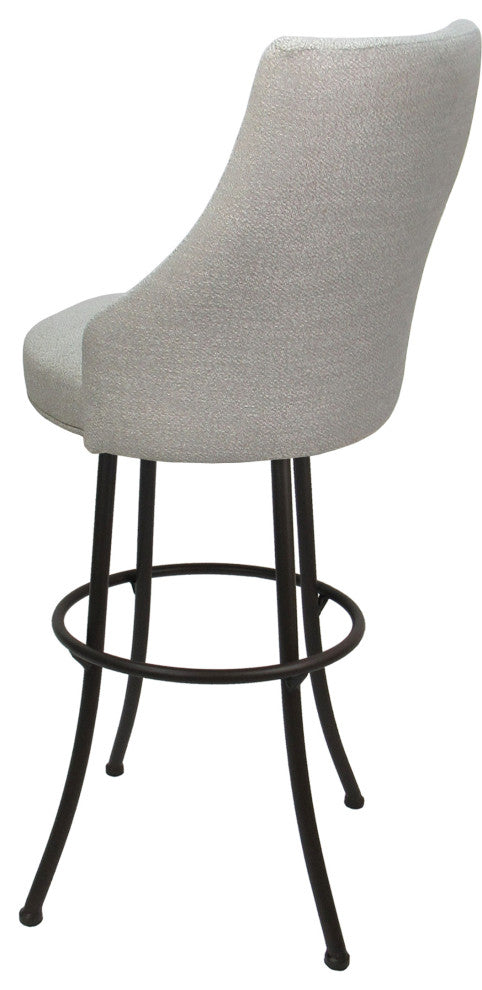 Swivel Metal Counter Bar or Extra Tall Stool - Melisima Plus NB, Williams Stone - Brown, 26"