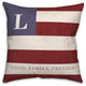 Faith Family Freedom Monogram Flag L 18x18 Spun Poly Pillow