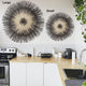 Global Crafts Sun Circle Wall Decor, Artisan Crafted, Malawi, Charcoal Burst