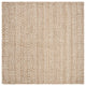 Safavieh Natural Fiber 7' Square Hand Woven Jute Rug in Natural