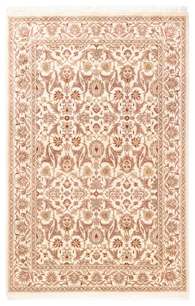 Mogul, One-of-a-Kind Hand-Knotted Area Rug Ivory, 4'2"x6'5"