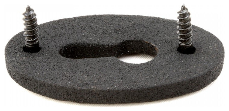 Renovators Supply Black Keyhole Escutcheon 1.75"Wrought Iron Keyhole Cover Plate