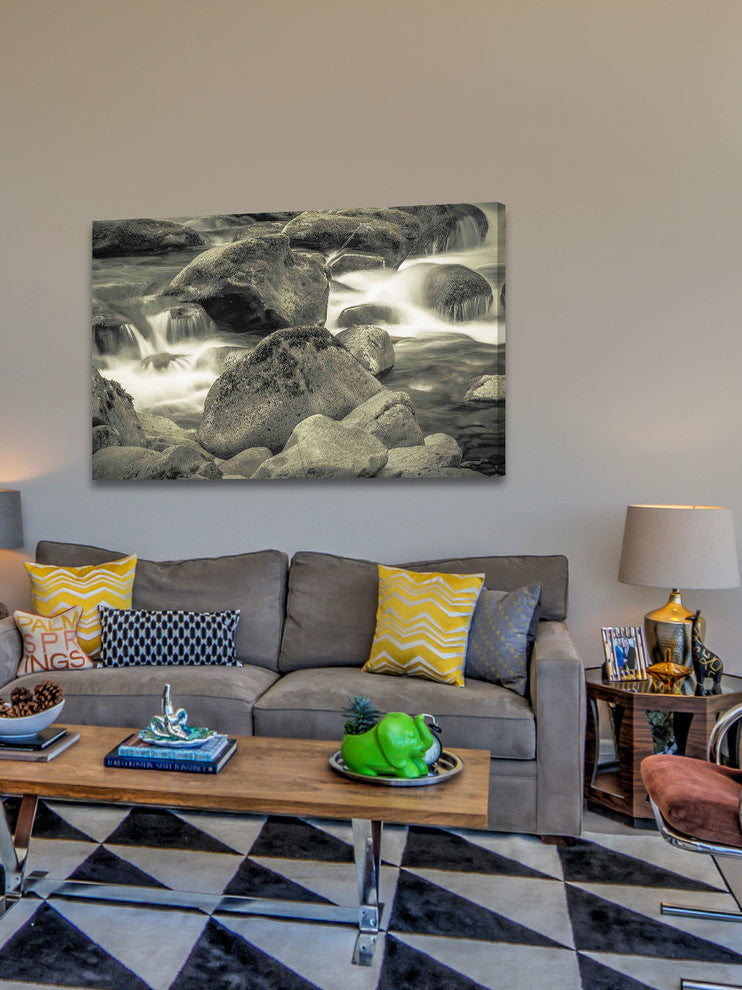 "Through the Boulders" Painting Print on Canvas