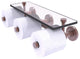 Prestige Skyline 3-Roll Toilet Paper Holder with Glass Shelf, Antique Copper