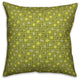 Dots and Plaid, Green Throw Pillow, 16"x16"