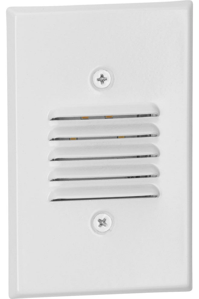 LED Indoor/Outdoor Satin White Integrated LED Wall or Step Light