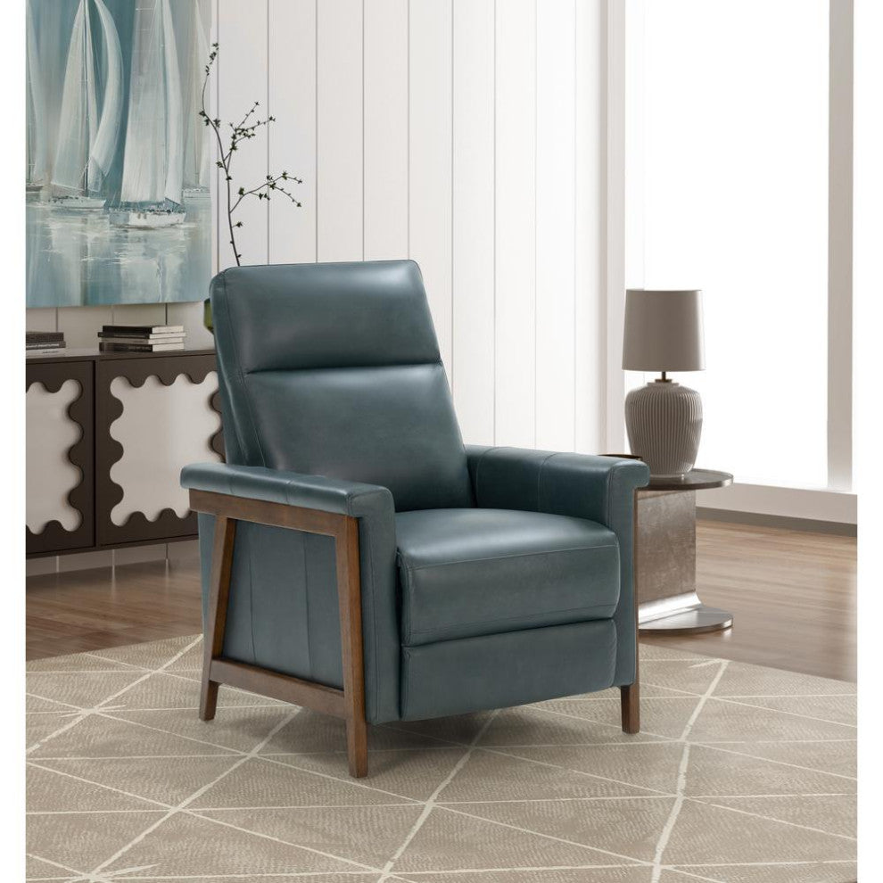 7-1179 Lewiston Push Thru The Arms Recliner, Bluegray