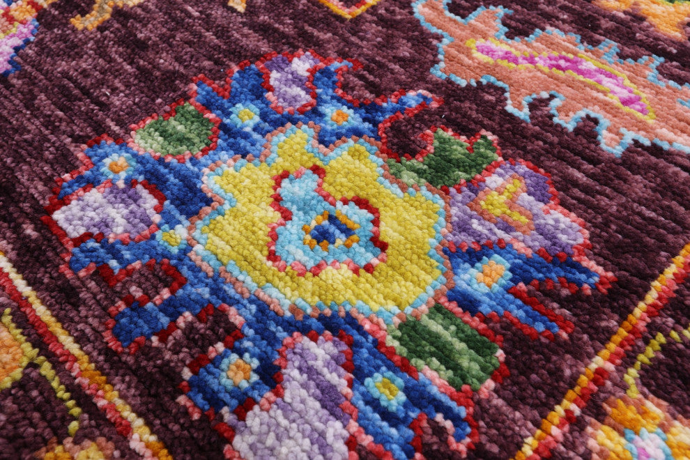 Handmade Turkish Oushak Wool Rug 9' 3" X 11' 11" - Q16077