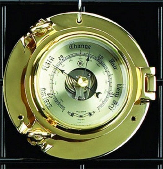 Precision Brass Porthole Barometer