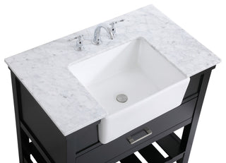 Home Living 22" Farmhouse Black-Light Bathroom Vanity