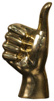 Thumbs Up Brass Sculpture