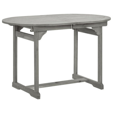 vidaXL Outdoor Dining Table Extendable Garden Patio Table Solid Acacia Wood