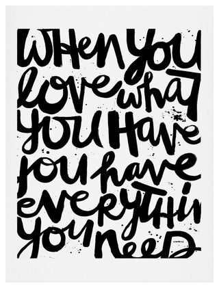 Deny Designs Kal Barteski If You Love Art Print